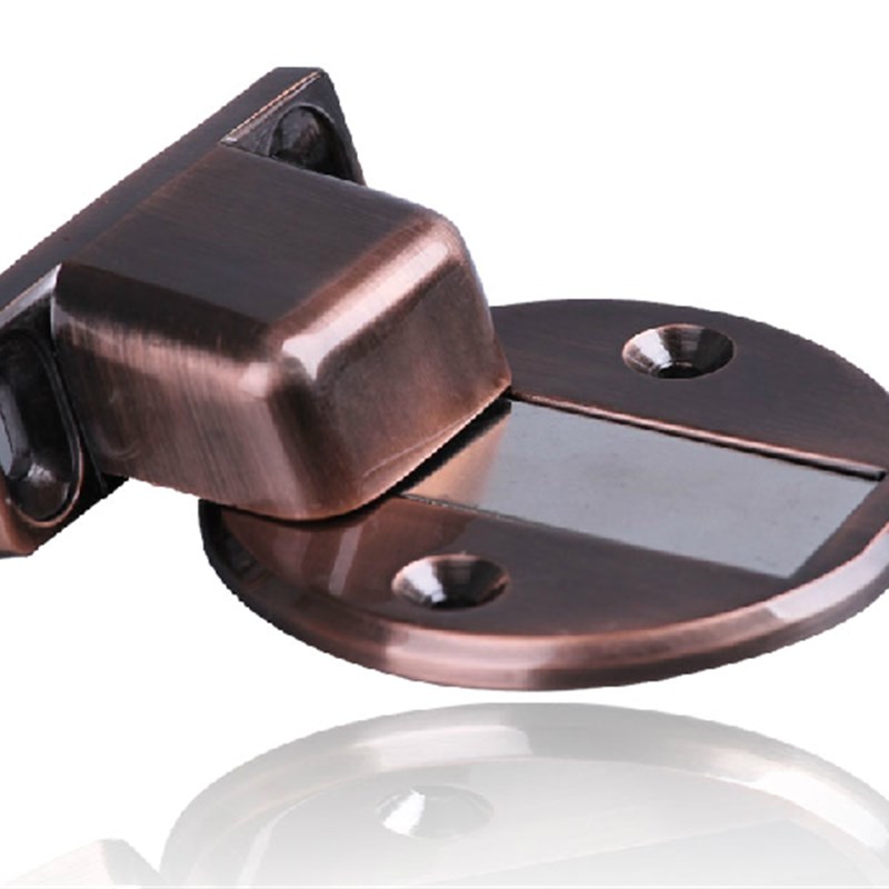 红古铜色地平吸明装木地板门吸地装墙装 超强吸力地平吸磁碰 磁吸