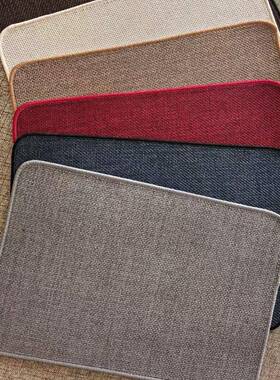 浴室亚地垫00339麻门垫亚麻编织地地毯口吸水防滑卫生间厕所脚垫