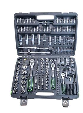 172套汽装修修车套套六角筒套头扳手棘轮扳手套头套装维修件QPY工