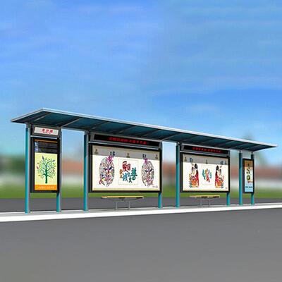 车广告语灯箱公交站台村城乡市简易362广告灯箱巴士音报站智能候