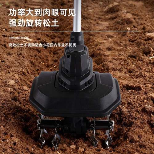 新款大率微ZPG耕机旋松功土机农用翻土机小型家用电地动锄头挖土