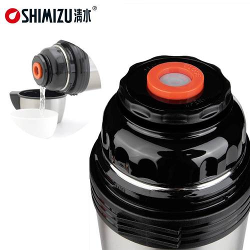 SIIZU/9清水618不锈钢户外H旅行水壶大容量车载便携保M温壶612H