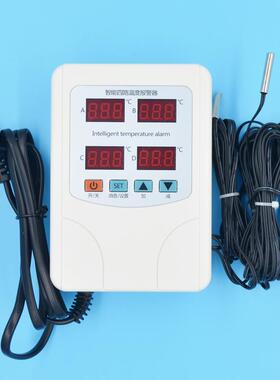 9904路温度测试报主警器多路高低可温警报器上下限RVA数显调温控