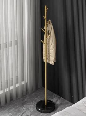 全铜轻尾奢家用室内床转落地室衣帽架进门处挂74021衣架房间角卧