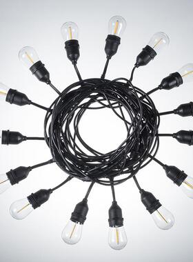 庭货太阳能led灯泡户外防现水STTZ灯14串灯院圣诞节日装饰串