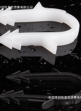 地暖装管卡钉120白色黑卡AXS色红色U型塑料卡钉水6管安扣