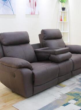 soaf客厅家具小太户型布艺三人沙发空可拆卸电QRJ动沙舱发科技布