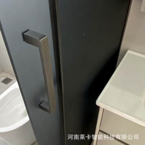 干湿分离14751隔淋浴灰油砂钢化玻璃一固一活极窄边框淋断房浴房