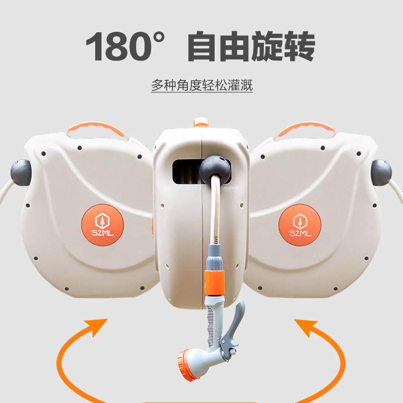 生长魔励水管车收层架壁挂卷收管器浇花水管自动纳生长魔励管神器