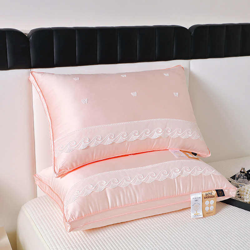 结婚枕头一对装大红色婚庆出嫁陪嫁陪嫁新婚喜庆礼物家用新娘枕芯