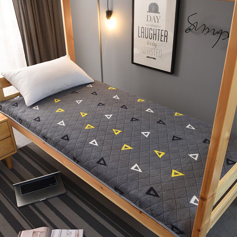 加厚保暖羊羔绒床垫软垫被大学生宿舍单人褥子90cm200寝室0.9冬季