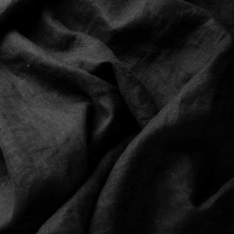 日式简约风幅纯XAR色亚麻布料高级感DIY窗帘装床品服沙发巾面.料2
