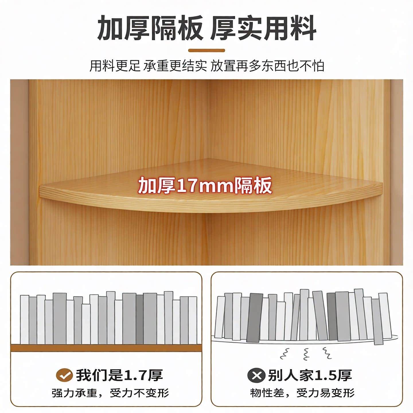 全实木角0309三角拐柜置物角客厅卧室书房角落墙架角扇形实木转角