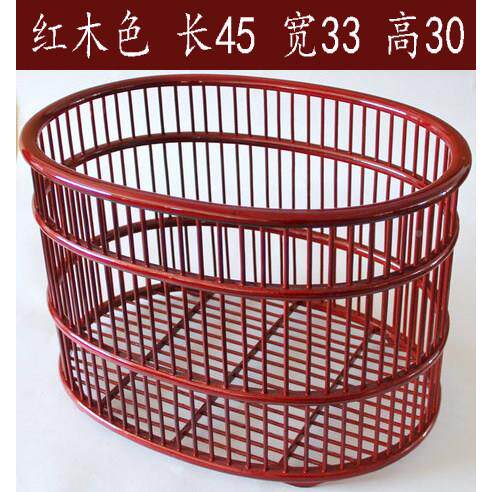 蛋形毛艺纳巾筐0316酒店宾馆布草收筐竹编手工收筐纳篮布草框脏衣