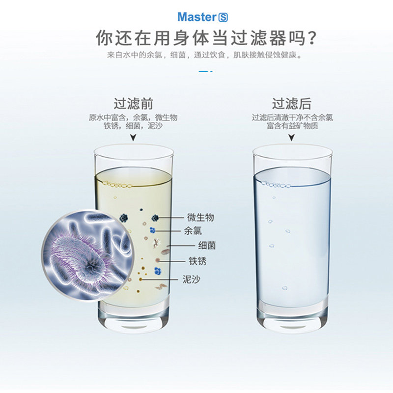 金方溯源超滤净水器家用自来水厨房前置过滤器软水机进水器净水机