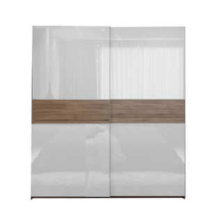 简约现代卧室衣柜推拉门壁橱门移柜子大衣门定制滑整体板式家具吊