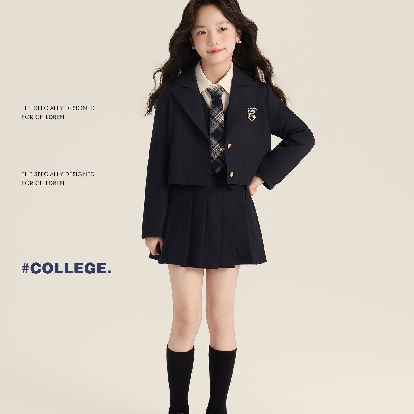 女童学院套装制服秋季2025新款学院风气质西装外套衬衫马甲百褶裙,模玩/动漫/周边/娃圈三坑/桌游,JK制服/DK制服/学生装cos,淘宝优惠券,粉丝福利购,淘宝优惠卷