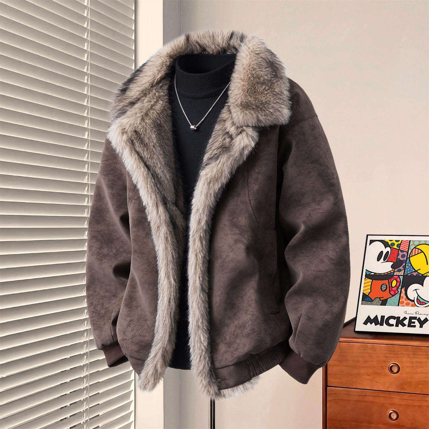 2025新款座山雕男士保暖夹克爆款情侣棉服户外加棉加厚大码男装