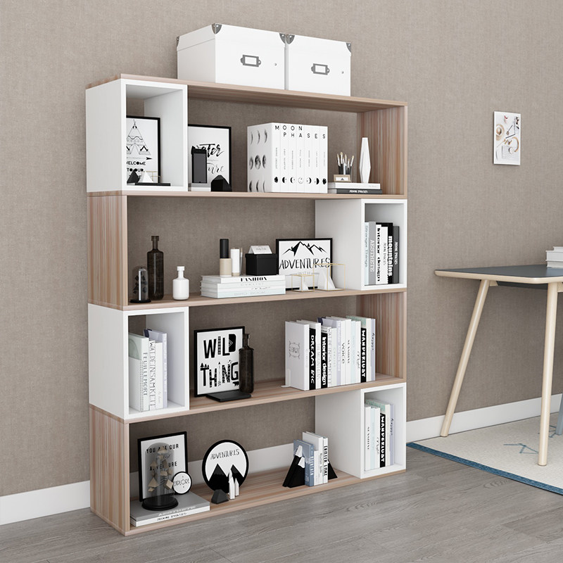 书架简约客厅创意组合置物架子办公室隔断展示柜多层书橱落地书柜