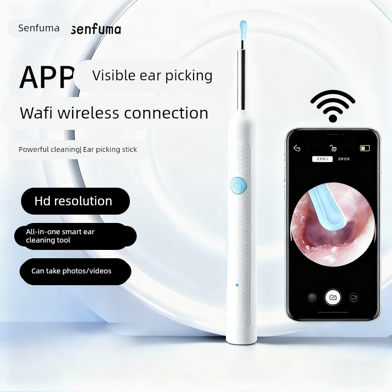 森覆马热卖无线智能视挖耳勺发光掏耳勺高清可视采耳挖耳可视耳勺