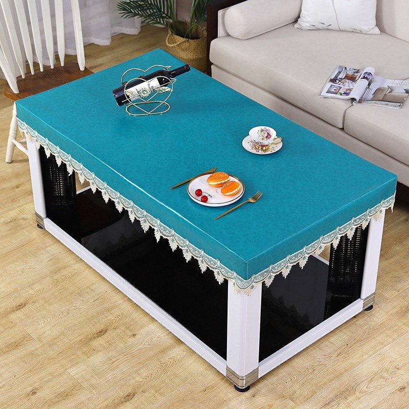 电炉罩防水皮罩茶几防油罩长方形烤火桌皮罩套电暖炉罩取暖桌罩套