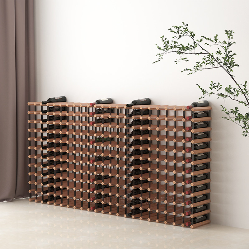 酒架实木组合置物架酒柜酒瓶红酒展示柜架葡萄酒红展示架架子