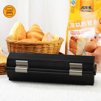 三能带盖不沾吐司盒 圆形梅花心型心形土司盒 烘焙模具 SN2303