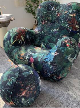 妈妈的怀抱设懒人沙发椅意41602休式极简创意单人红计师球椅闲网