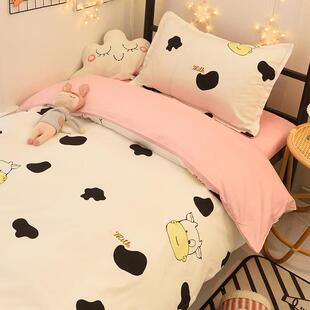 2纯棉学生宿舍被套单人床单上三件套床品儿童OBL床1.米床上用品全