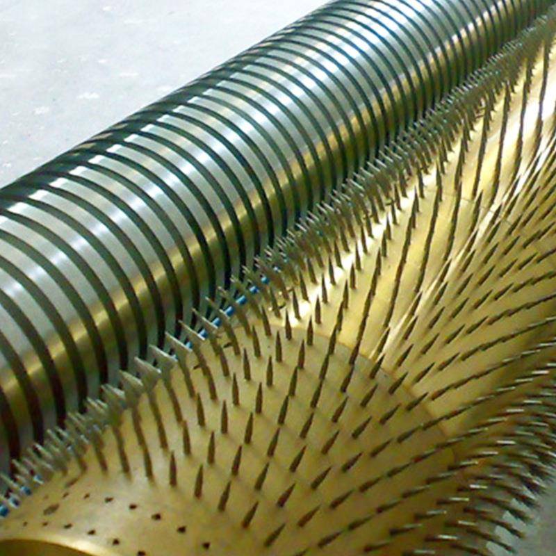 铜管EBC加辊热型针刺薄编织袋打孔针辊泡铝板沫纸膜板打孔机针辊