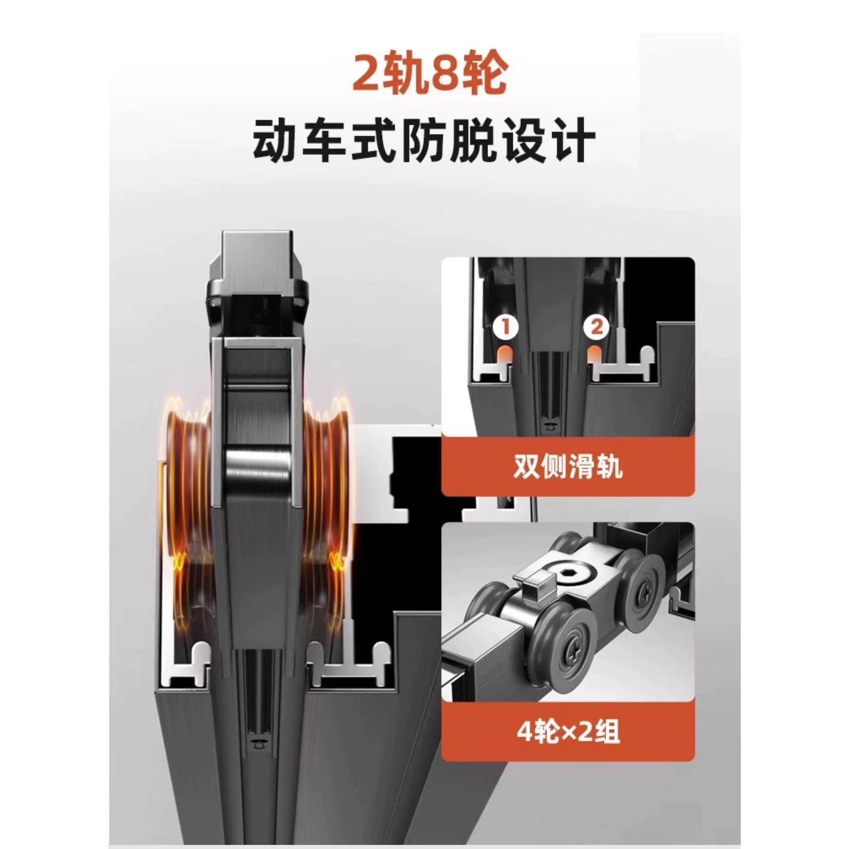 ?无障碍淋浴房移门下沉卫生间玻璃隔断浴室干湿分离极窄一字型浴