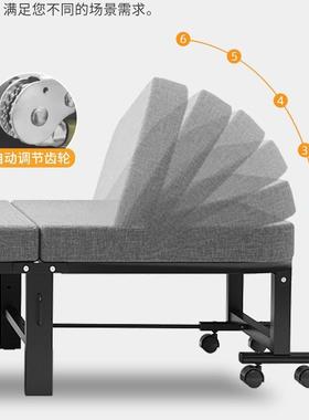 单人床室可折叠硬板结实耐用午塌沙发休加LUY长折叠式办公床垫陷