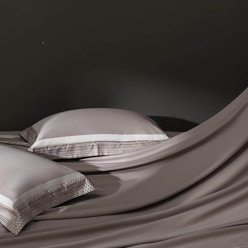 轻法百风丨意式CPW极套简支色提花阿克苏长绒棉丝光锦四织件家居