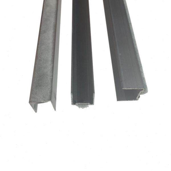 元密仕丰自条动防撞铝合金门窗封条无框玻璃门525铝门合金密封毛