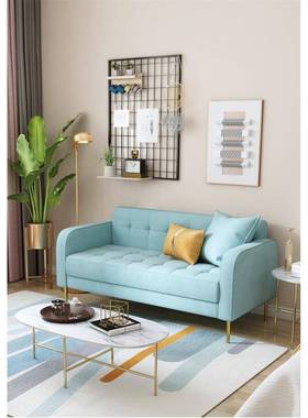 双户人沙发小VJS型简约二人两人卧室租房现代网红款小沙位发出经