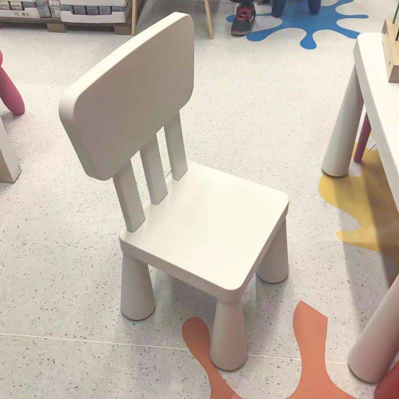 玛莫特儿童椅子幼儿园塑料加厚椅子四脚小椅子宝宝圆凳靠背椅子厂