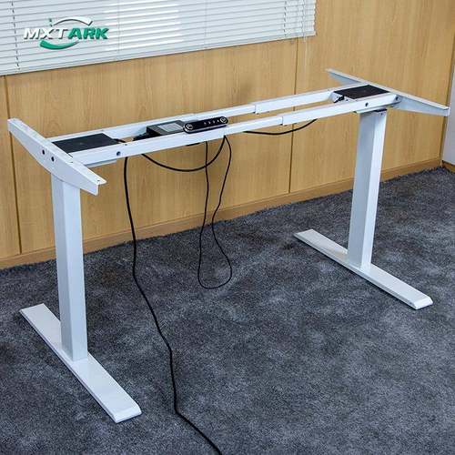 电372升降桌站立式办公双桌升电动机升降桌架电脑桌降桌腿