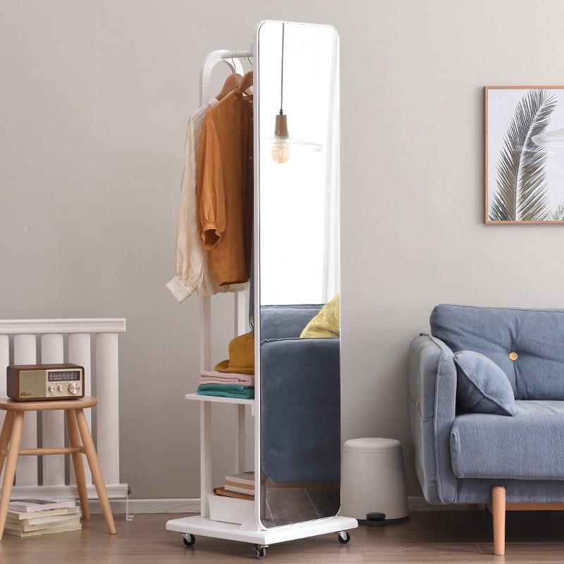 家穿衣镜QFO身卧室旋转落地镜全多功能实木收逸纳试衣镜镜子