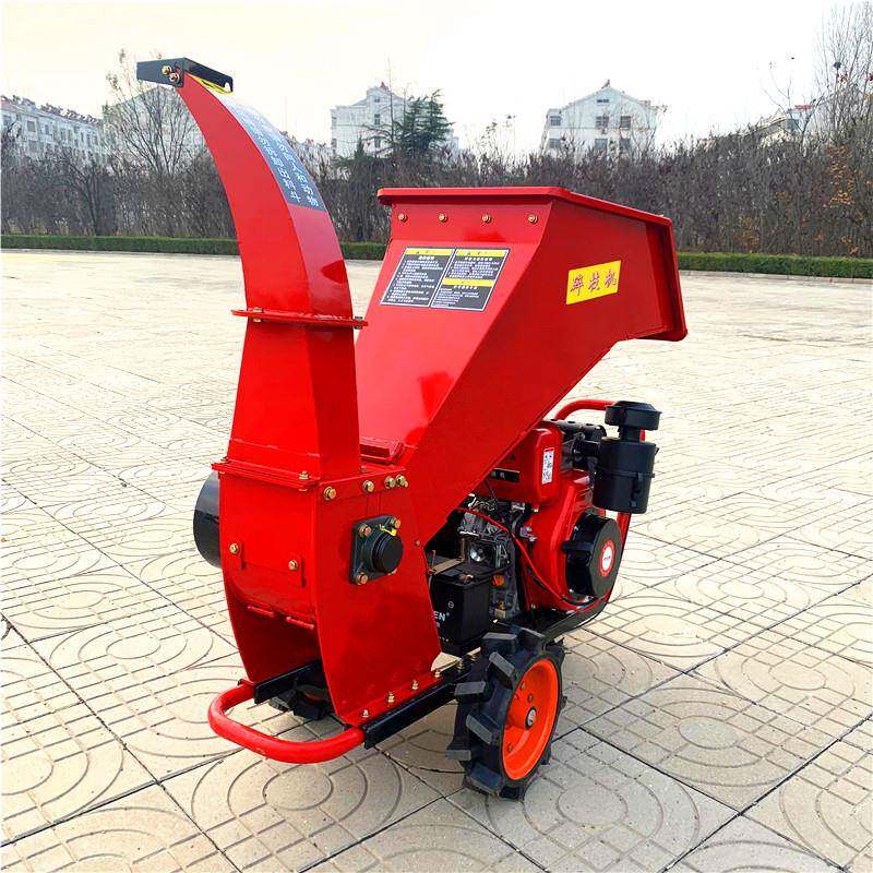 杂家型树枝用粉碎QGF机园林葡小型移动式萄枝果树木材草破碎机