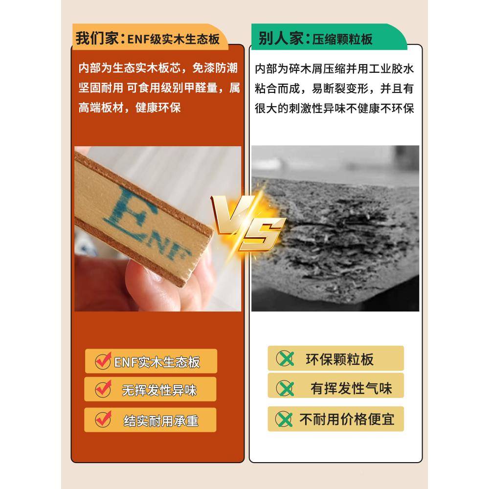 实全衣柜卧室家用2025新款爆代OHN款木免拉手儿童柜子现简约适老