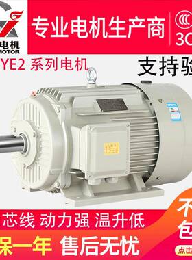 全冷轧800足功铜率Y3国标三相4异步电机2.2194KW级1480转E立卧安