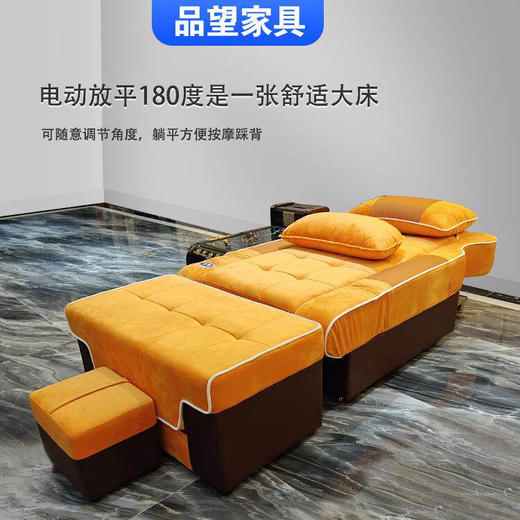 包邮镀管整体钢架电动足疗足沙发养生采前后滑沐耳按摩椅前锌后滑