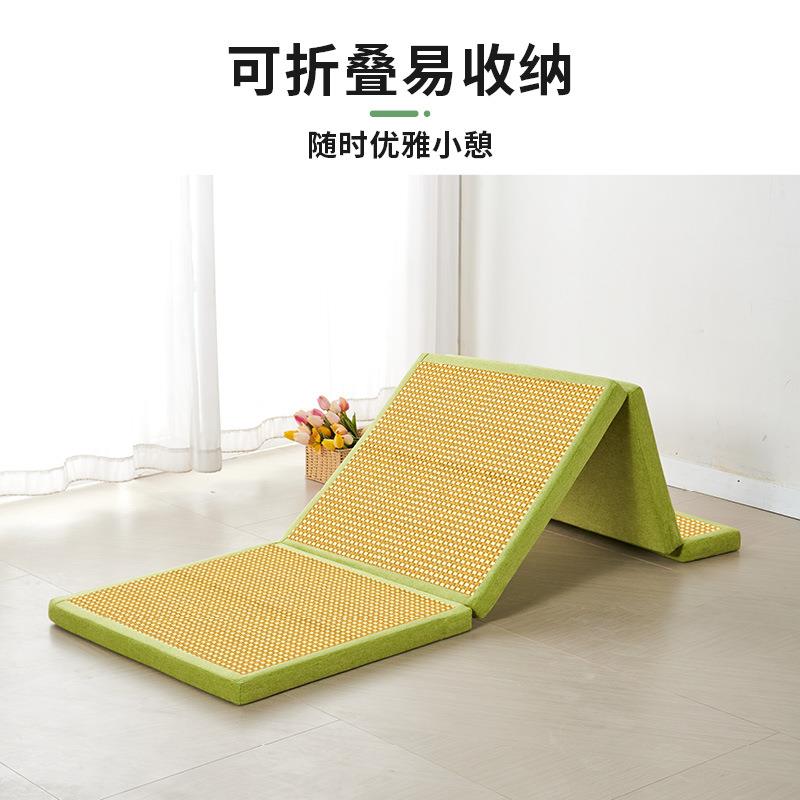 办室可折叠床垫小学生打地铺午睡垫AAA10023椰冬两用棕公床夏垫榻