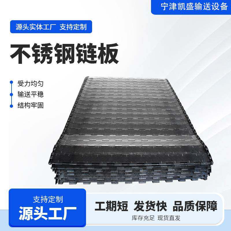 34不锈钢重节型链板动加厚大距输送NVP链板耐高温工业传重型0链板