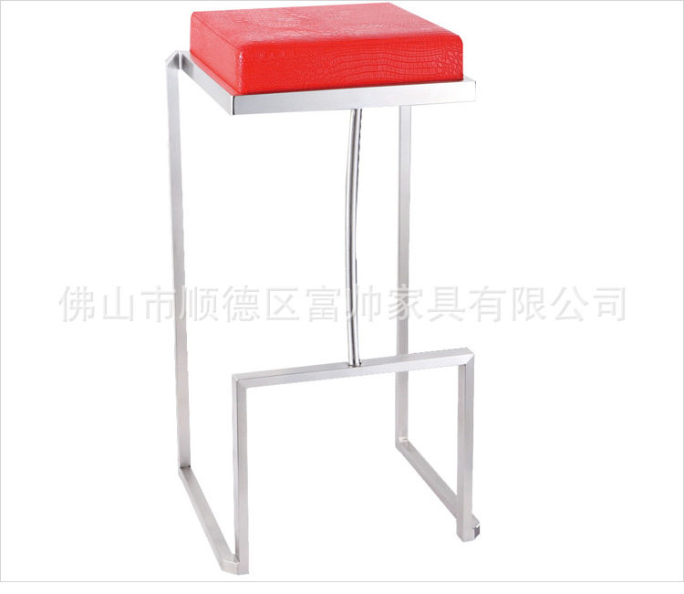 现代时尚拉丝不锈钢酒吧椅休闲椅高脚椅升降吧台椅厂家直销