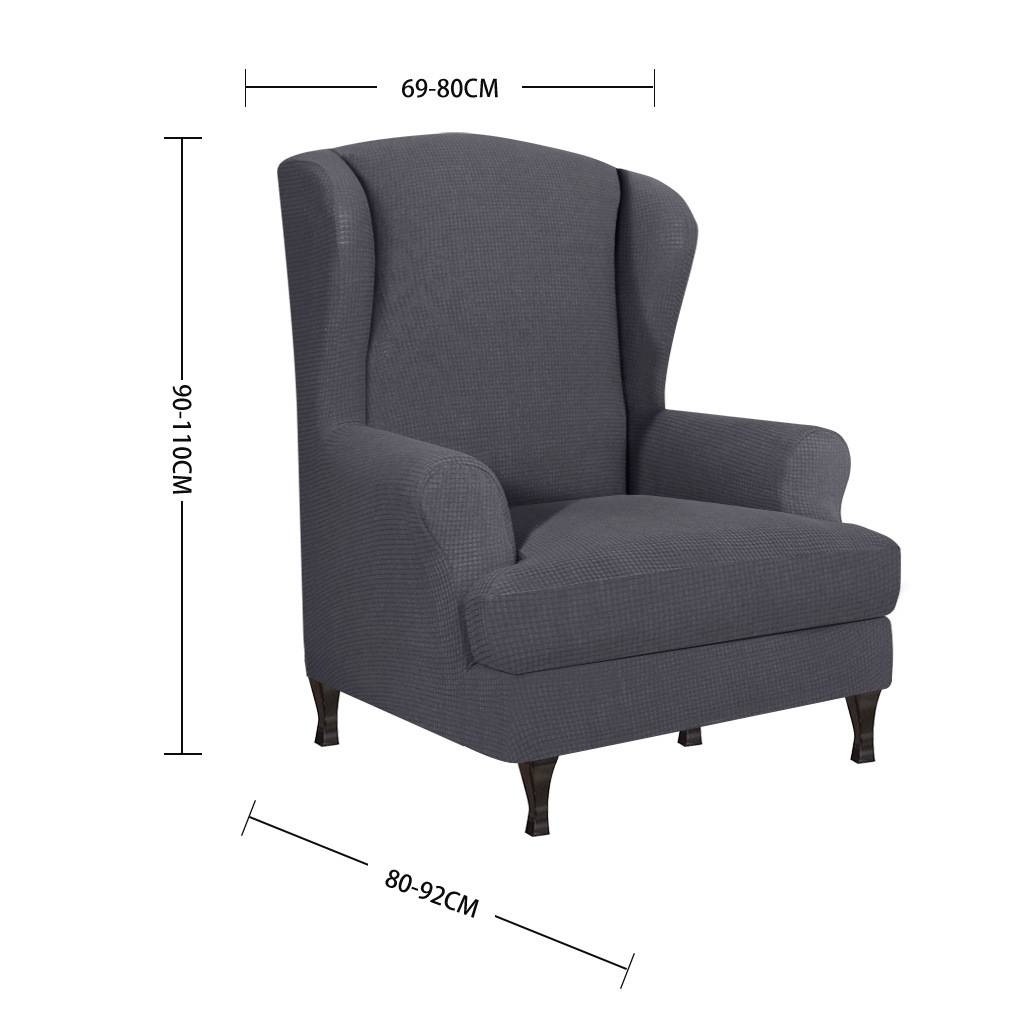 2025新品弹力全包老虎凳套wing chair cover摇粒绒防水椅子套凳子