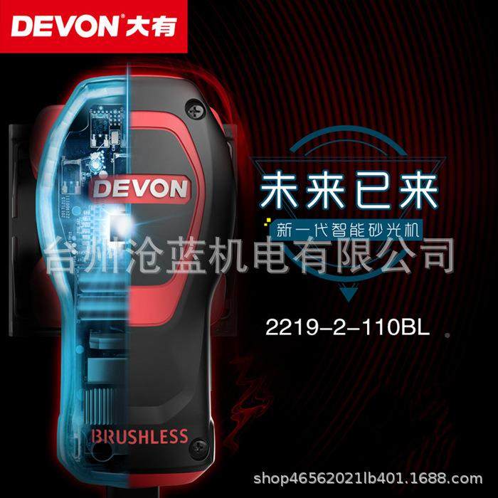 DEVON大有219刷砂无纸2机平板砂光机ZWN磨机免碳刷砂皮机打光打机