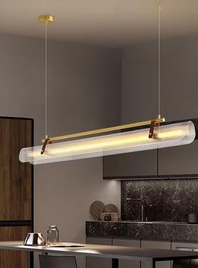 意台式餐厅灯代简约创意餐D23514厅吊灯极简术展厅吧艺餐桌长条氛