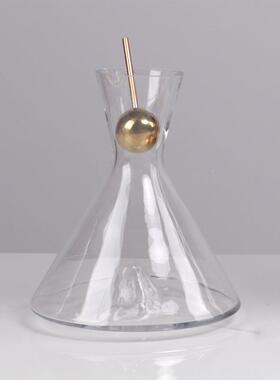 样板酒房透明具酒摆件售楼饰处酒柜品软壶装摆件GHC磨砂水壶装饰