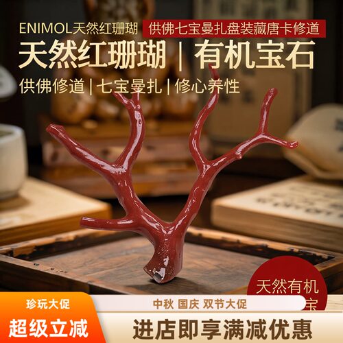 天然红珊瑚科西卡沙丁小树摆件